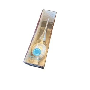Martha Stewart Collection Gold Glass Ornament Finial Topper Holiday Decoration